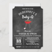Invitation Jardin Barbecue Baby-Q Baby shower À Barbecue Dans (Devant)
