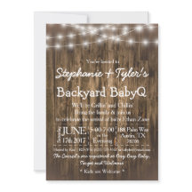 Jardin BBQ  BBQ Bash Baby shower rustique