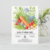 Invitation Jardin bio Fun Anniversaire (Debout devant)