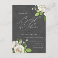 Jardin Blanc Floral Aquarelle Fête des mariées noi
