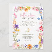 Invitation Jardin Boho été fleuri fleur sauvage la journée de (Devant)