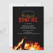 Invitation Jardin Bonfire Anniversaire de fête (Devant)