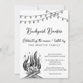Invitation Jardin Bonfire Automne (Devant)