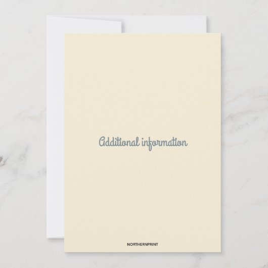 Invitation Jardin Boots et fleurs modifiables Fête d'annivers (Dos)