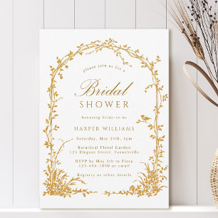 Invitation Jardin Botanique Ambre Arrière de Mariage de Fille