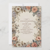 Invitation Jardin botanique Art Nouveau Mariage (Devant)