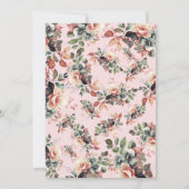 Invitation Jardin botanique Boho Floral Graduation Blush (Dos)