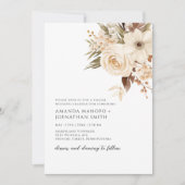 Invitation Jardin botanique d'automne Mariage d'aquarelle (Devant)