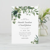 Invitation Jardin botanique de Foliage Eucalyptus (Debout devant)