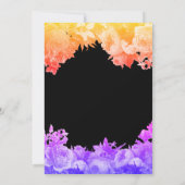 Invitation Jardin botanique élégant Neon Floral 40e anniversa (Dos)