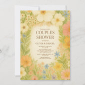 Invitation Jardin Botanique Fête de Bébé pour Couples Floral (Devant)