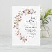 Invitation Jardin Botanique fleur sauvage Bébé En Fleur (Debout devant)