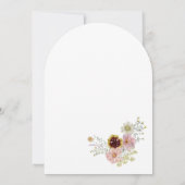 Invitation Jardin Botanique fleur sauvage Bébé En Fleur (Dos)