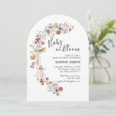 Invitation Jardin Botanique fleur sauvage Bébé En Fleur (Debout devant)