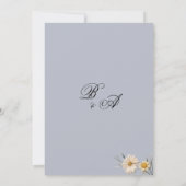 Invitation Jardin botanique fleur sauvage Merci fleuri (Dos)