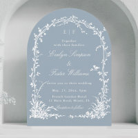 Jardin Botanique Mariage Romantique Arche Bleu Pou