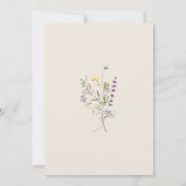 Invitation Jardin Botanique Petit Un Dans Le Baby shower Fleu (Dos)