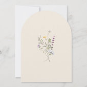 Invitation Jardin Botanique Petit Un Dans Le Baby shower Fleu (Dos)