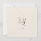 Invitation Jardin Botanique Petit Un Dans Le Baby shower Fleu (Dos)