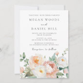 Invitation Jardin botanique Ressort Mariage floral (Devant)