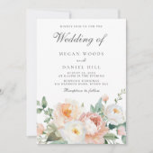 Invitation Jardin botanique Ressort Mariage floral (Devant)