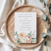 Invitation Jardin botanique Ressort Mariage floral
