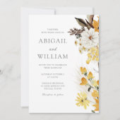 Invitation Jardin botanique Sunshine Florals Mariage (Devant)