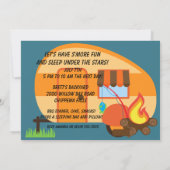 Invitation Jardin Camping Campout Sleepover Anniversaire Invi (Dos)