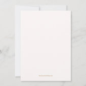 Invitation Jardin Chic Fleurs Mariage (Dos)