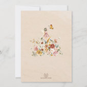 Invitation Jardin Chic Floral Fairy Princess Baby shower fill (Dos)