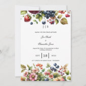 Invitation jardin coloré été (Devant)