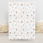 Invitation Jardin Dandelion aquarelle Fée Premier anniversair