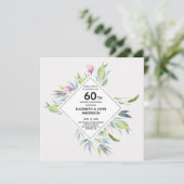 Invitation Jardin dans la Riviera 60e anniversaire de mariage (Debout devant)