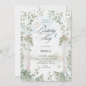 Invitation Jardin d'aquarelle (Devant)