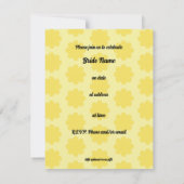 Invitation Jardin d'art de marguerites Mariage Fête de mariag (Dos)