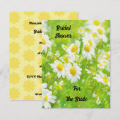 Invitation Jardin d'art de marguerites Mariage Fête de mariag (Devant / Derrière)