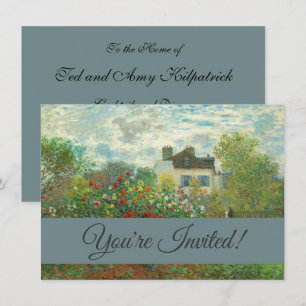 Invitation Jardin d'artiste de Monet à Argenteuil Peinture