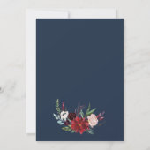 Invitation Jardin d'automne | Burgundy Christening (Dos)