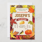 Invitation Jardin d'automne coloré Automne Citrouille fête d' (Devant)