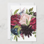 Invitation Jardin d'automne | Élégante calligraphie Mariage d (Dos)