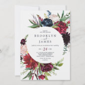 Invitation Jardin d'automne | Mariage Décontracté Bourgogne (Devant)