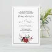 Invitation Jardin d'automne | Mariage officiel de Bourgogne (Debout devant)