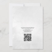 Invitation Jardin de campagne rustique Floral Code QR RSVP Ma (Dos)