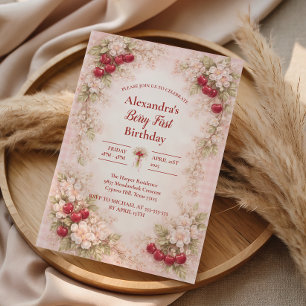 Invitation Jardin de Cerisiers en Fleur 1er Anniversaire