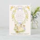 Invitation Jardin de citron avec douche de bébé souris (Debout devant)