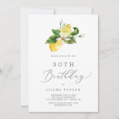 Invitation Jardin de citron moderne 30e anniversaire (Devant)