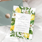 Invitation Jardin de citron moderne Célébrons