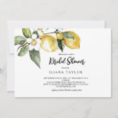 Invitation Jardin de citron moderne Fête des mariées horizont (Devant)