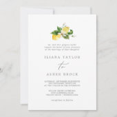 Invitation Jardin de citron moderne Mariage traditionnel (Devant)