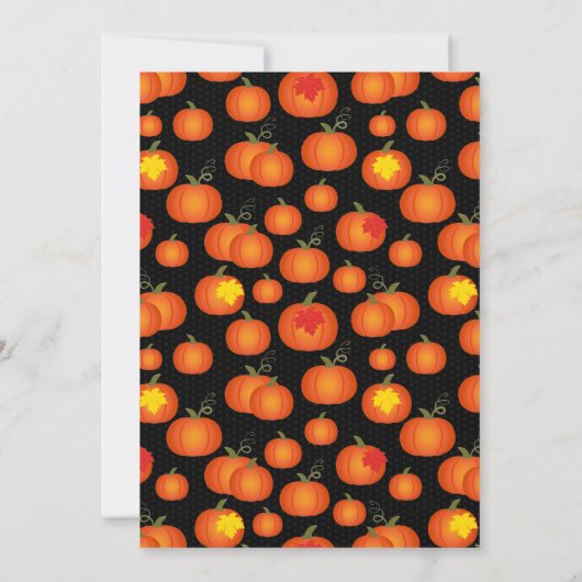 Invitation Jardin de citrouilles (Dos)